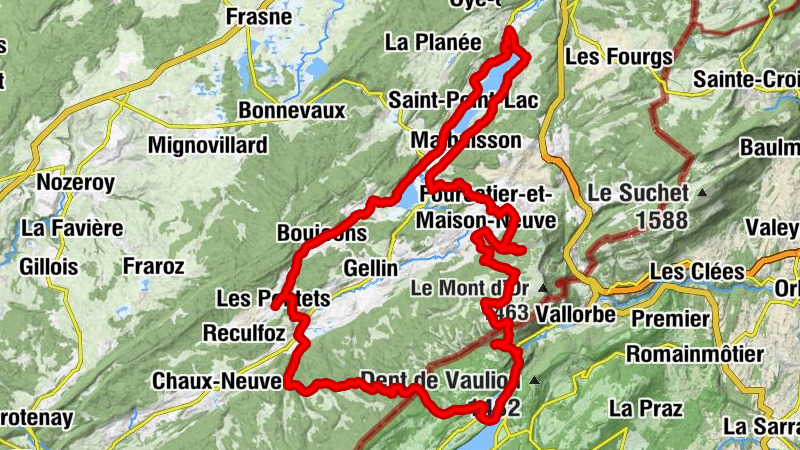 Les Pontets - Taverne du Grand Tétras - Église des Charbonnières - Crêt Mal Rond