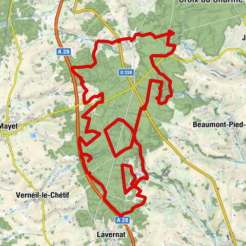 Laillé - Rond de Verneil - Rond de la Guiltière - Les Profonds de Vaux