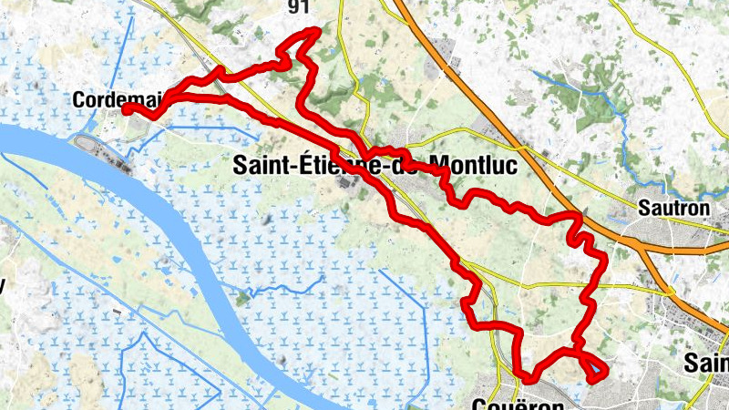 Cordemais - La Haie des Bouillons - Saint-Étienne-de-Montluc - Couëron
