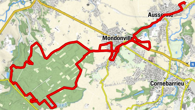 Croix de Toulouse - Quartier du Pont - Église Notre-Dame-du-Rosaire - Aussonne