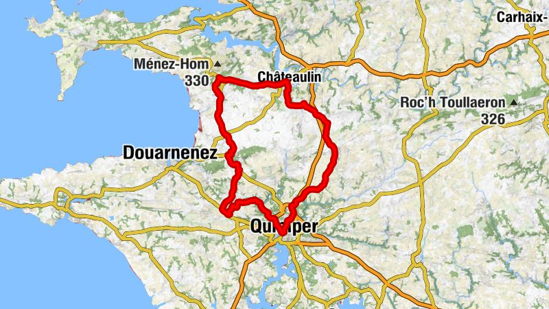 Plonéis - Chapelle Notre-Dame - Église Saint-Milliau - La Croix Rouge