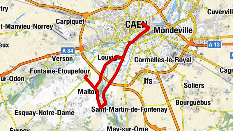 Le Pont du Coudray - Éterville - Louvigny - Caen