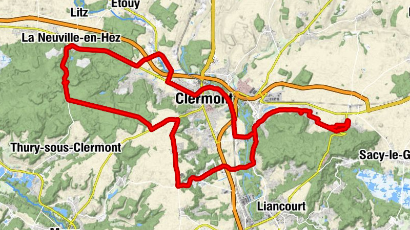 Nointel - Autreville - Chapelle Saint-Jacques - Clermont