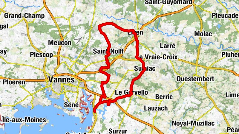 Noyalo - Chapelle Sainte-Anne - Église Saint-Mayeul - Col de Toulgrand