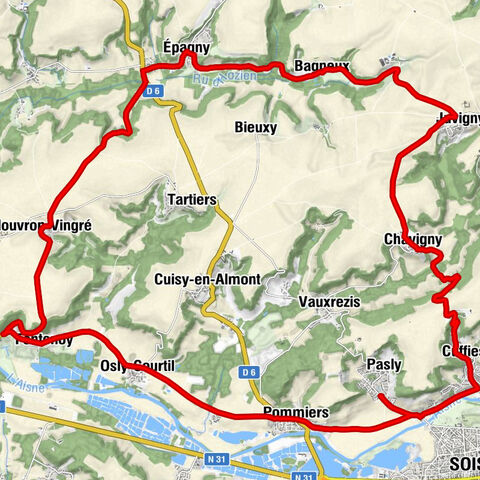 Soissons - Église Sainte-Marie-et-de-l'Assomption - Église Saint-Rémi - Église Saint-Martin