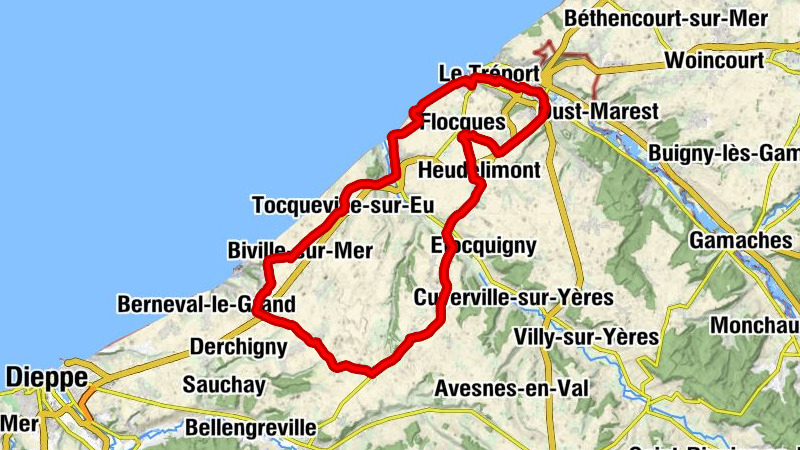 Eu - Église Saint-Jacques du Tréport - Église Saint-Aubin - Église Saint-Martin