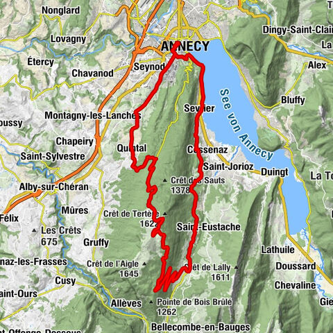 Annecy - Église Saint-Blaise - Église Saint-Jean-Baptiste - Crêt de Châtillon