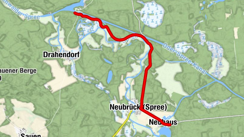 Neuhaus - Neubrück (Spree) - Kersdorfer Schleuse