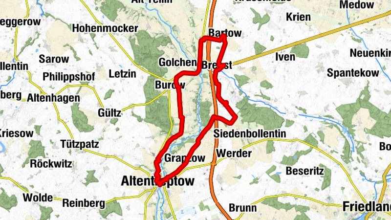 Bartow - Breest - Kirche - Altentreptow