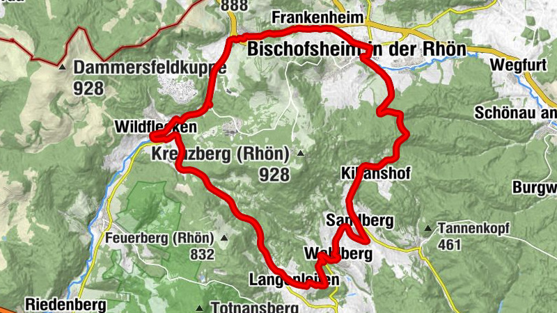 Oberweißenbrunn - Hansen-Mühle - Christuskirche - Marien-Grotte