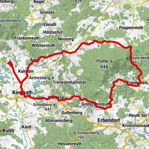 Immenreuth - Restaurant Wiesend - Pfarrkirche Kulmain - Kranichberg