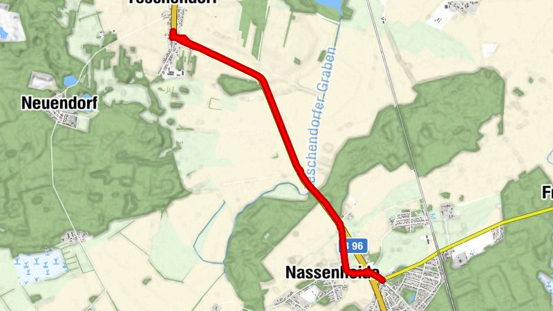 Teschendorfer Landgasthof - Teschendorf - Nassenheide - Dorfkirche Nassenheide