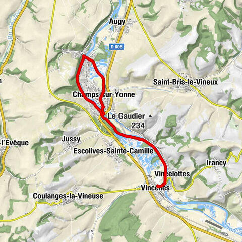 Vincelles - Vincelottes - Bailly - Vaux