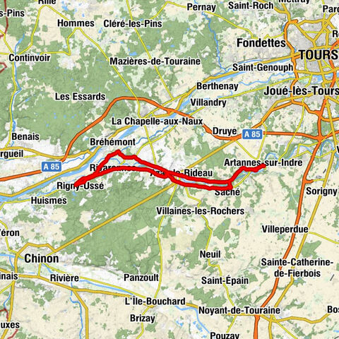 Artannes-sur-Indre - Maltache - Église Notre-Dame - Le Bourg