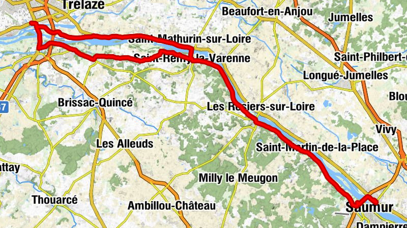 Saumur - Église Notre-Dame des Tuffeaux - Église Saint-Aubin - Église Saint-Genulf