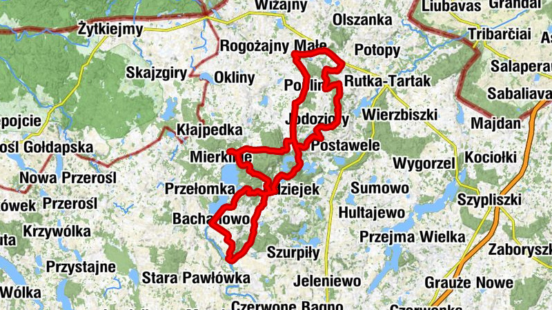 Smolniki - Poplin - Kaplica cmentarna - Molenna w Wodziłkach