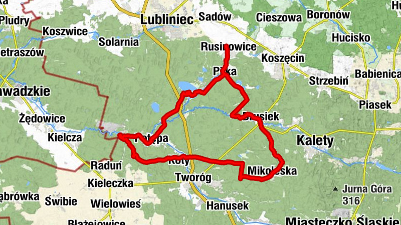 Rusinowice - Kaplica Grobu Pańskiego - Kościół św. Apostołów Piotra i Pawła - Kościół św. Jana Chrzciciela