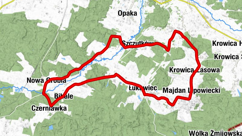 Kościół w Dąbrowie - Kościół pw. Objawienia Pańskiego w Łukawcu - Cerkiew pw. Męczennika Dymitra - Michalce
