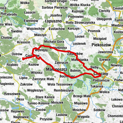 Dwór - Kaplica w Ludyni - Zamkowa - Kościół pw. Matki Bożej Anielskiej w Polichnie