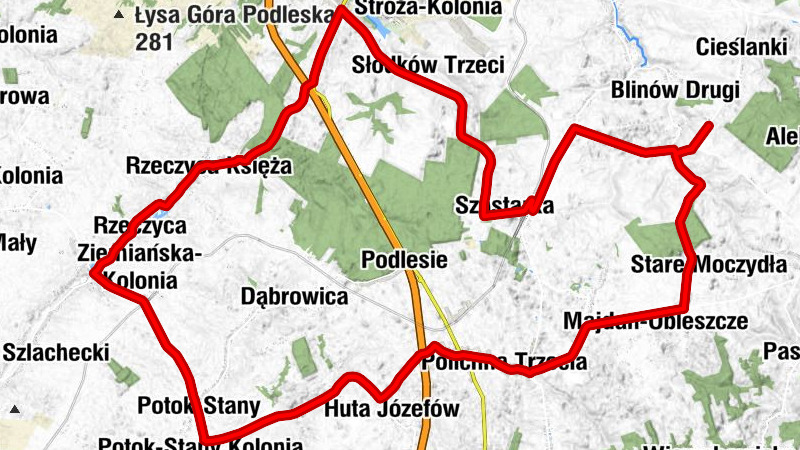 Blinów Pierwszy - Szastarka - Kościół pw. Świętego Maksymiliana Kolbego w Szastarce - Kościół pw. Świętego Jana Marii Vianneya w Polichnie