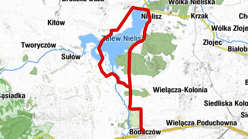 Bodaczów - Michalów - Czajki - Kościół pw. Świętego Wojciecha i Matki Bożej Różańcowej w Nieliszu