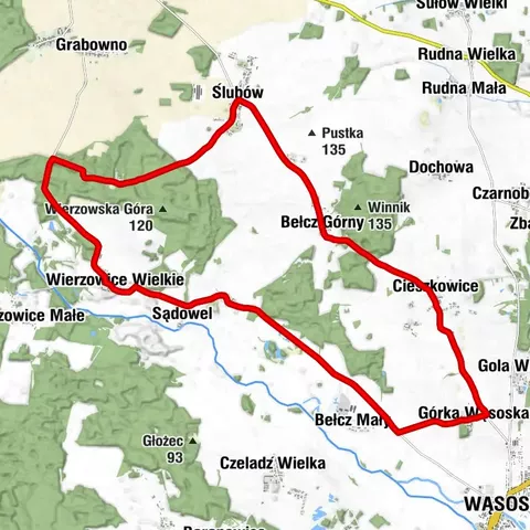 Cieszkowice - Bełcz Górny - Wieruszowice - Górka Wąsoska
