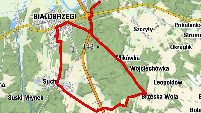 Białobrzegi - Połać - Sucha - Osiedle Reymonta