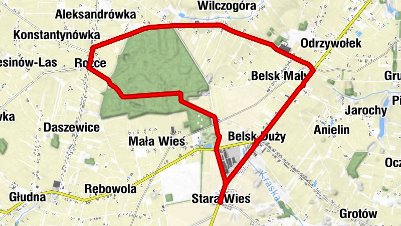 Stara Wieś - Osiedle Modrzewina - Rożce - Rosochów