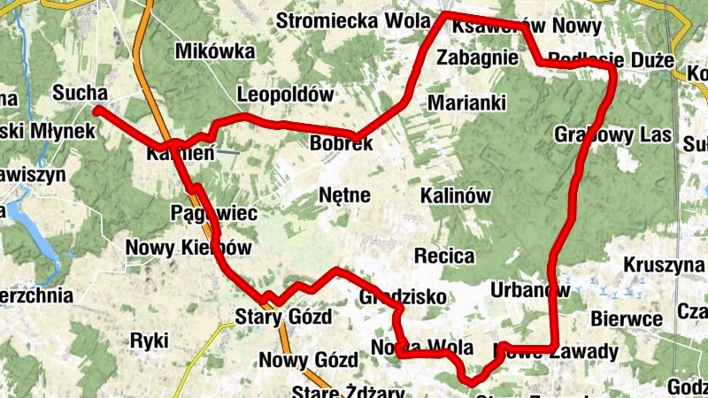 Piekło - Kamień - Podlas - Brzeska Wola