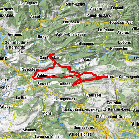 Saint-Auban - Église Notre-Dame-de-l'Assomption - Église Sainte-Anne - Col des Lattes