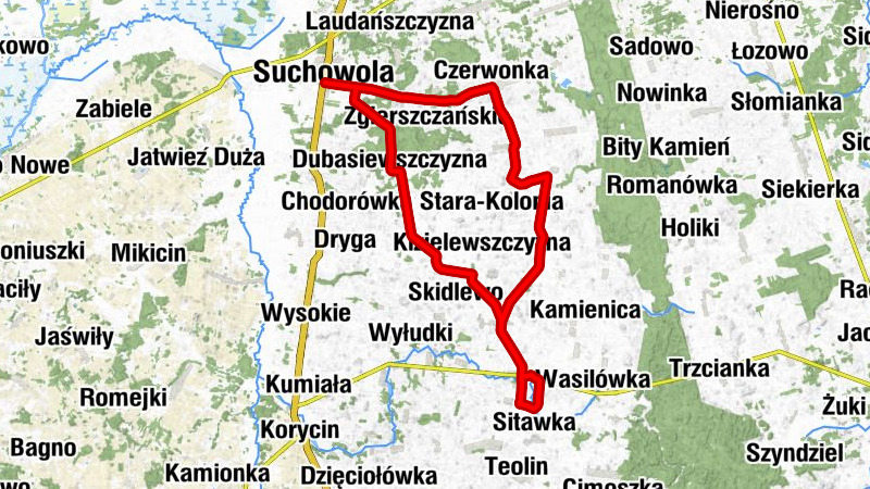 Suchowola - Chlewisk Dolny - Chlewisk Górny - Kościół pw. Przemienienia Pańskiego