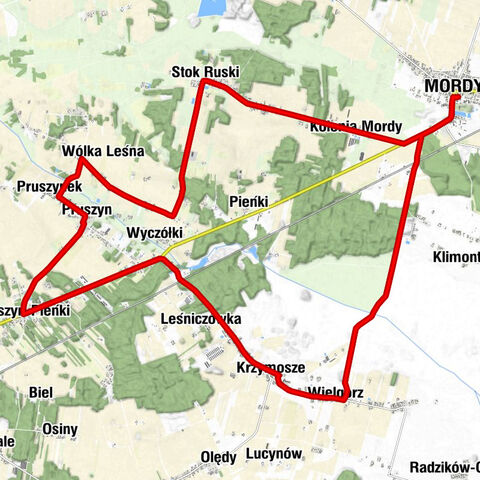 Mordy - Kolonia Mordy - Stok Ruski - Kościół pw. Najświętszego Serca Jezusowego