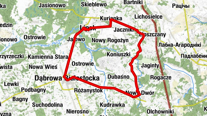 Kościół pw. Matki Bożej Anielskiej - Lipsk - Kurianka - Dąbrowa Białostocka