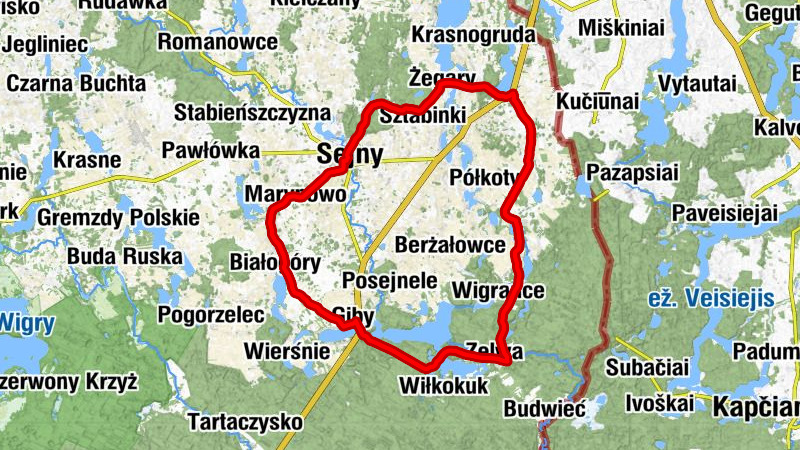 Sejny - Skarpa - Karczma Litewska - Kościół pw. Wniebowzięcia Najświętszej Maryi Panny