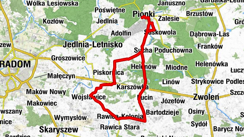Pionki - Kościół pw. Świętego Andrzeja Boboli - Kościół pw. Świętego Józefa Oblubieńca Najświętszej Maryi Panny - Kościół pw. Świętego Jana Chrzciciela