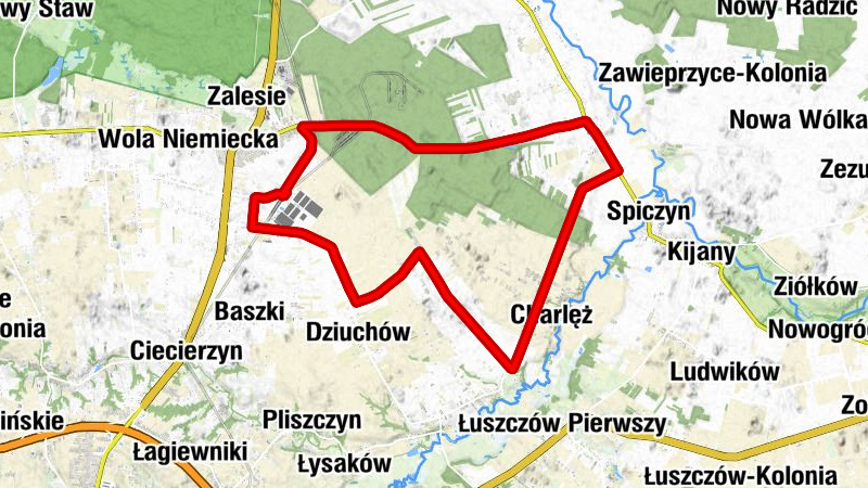 Bystrzyca koło Lublina - Gajówka - Gaj - Jawidz