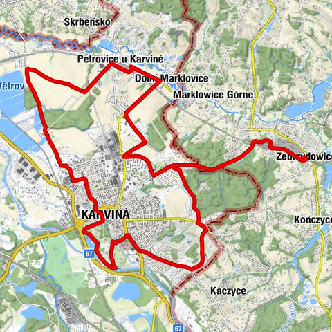 Zebrzydowice - Restaurace U Tesarčíka - Kostel Povýšení sv. Kříže - Karviná