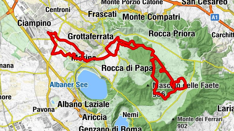 Acqua Acetosa - Colle Giovannone - Colle dell'Acqua - Ciampino