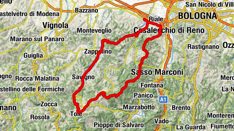 Zola Centro - Monte Capra - Monte Cervo - Monte Tramonto