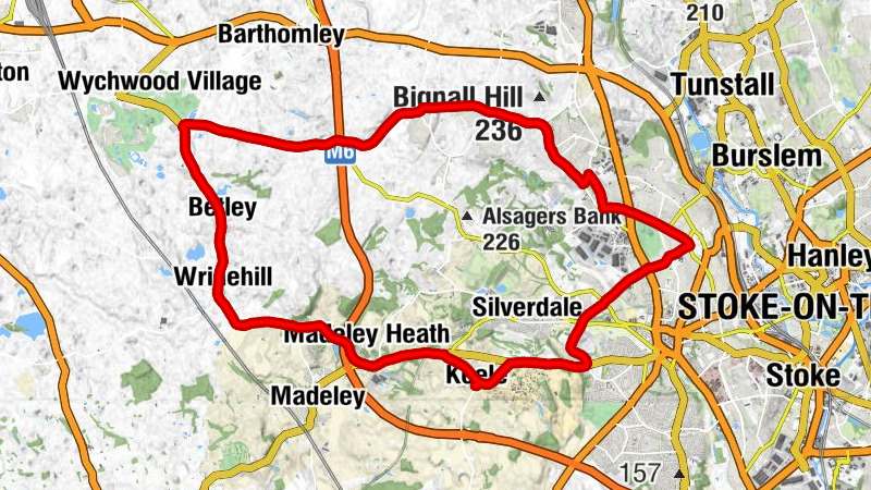 Keele - The Milehouse - All Saints Balterley - Newcastle-under-Lyme