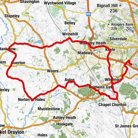Newcastle-under-Lyme - Butterton - St Chad's - Aston Chapel