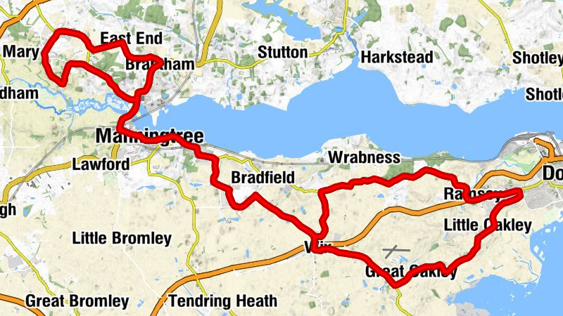 Wix - St Michael, Ramsey - Kingdom Hall of Jehovahs Witnesses - St Mary the Virgin