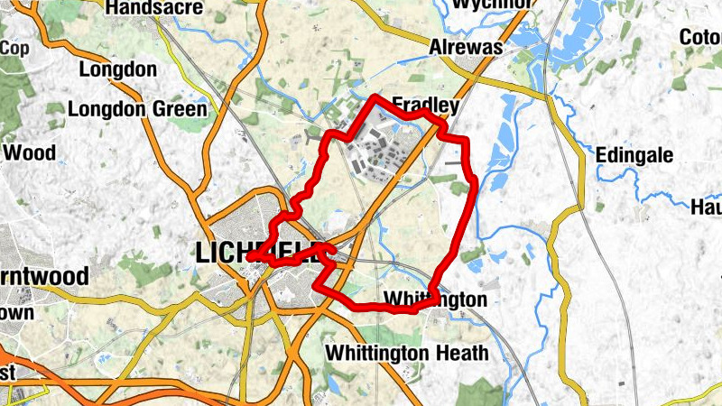 Lichfield Trent Valley - Lichfield - Darnford Moors Golf Club - Whittington