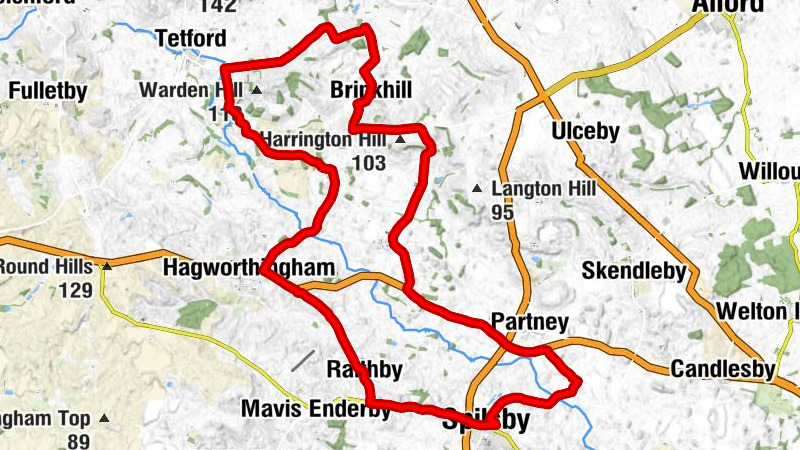 Spilsby - Gravel Pit Hill - Thornbury Hill - St Margaret