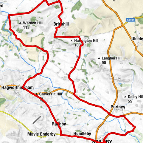 Spilsby - Gravel Pit Hill - Thornbury Hill - St Margaret