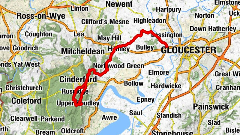 Gloucester - Saint Mary the Virgin - Green Bottom Baptist Chapel - Littledean United Reformed Church