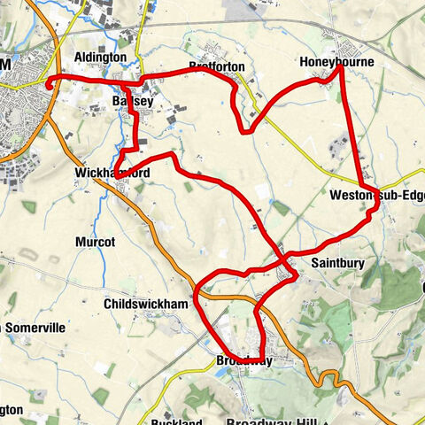 Evesham - Aldington - Badsey - Wickhamford
