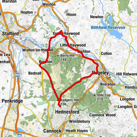 Pye Green - Badgers Hill - Viceroy - Parish Church of St Stephen, Great Haywood