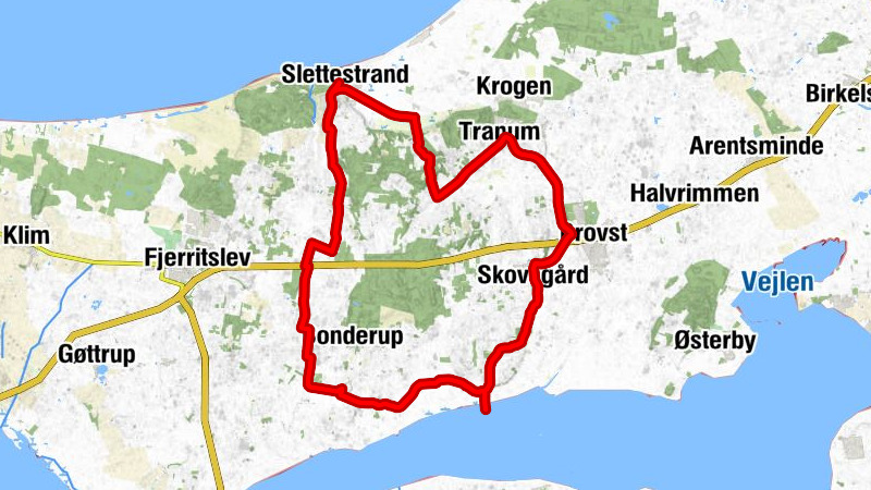 Slettestrand - Lerup Kirke - Skovsgaard Hotel Restaurant - Torslev Kirke