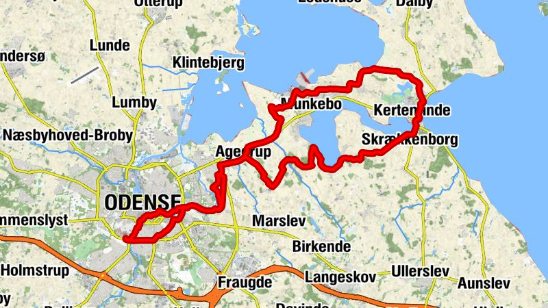 Ådalen - Sankt Albani Kirke - Munkebo bakke - Hunderup